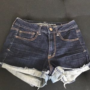 American Eagle high waisted jean shorts!
